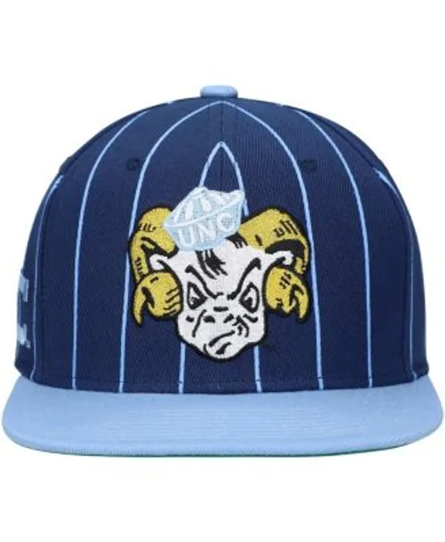 Mitchell & Ness Navy Georgetown Hoyas Team Pinstripe Snapback Hat