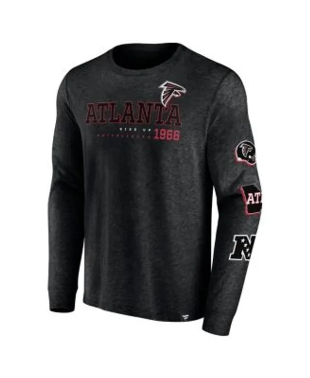 Men's Fanatics Branded Black/Heathered Gray Atlanta Falcons T