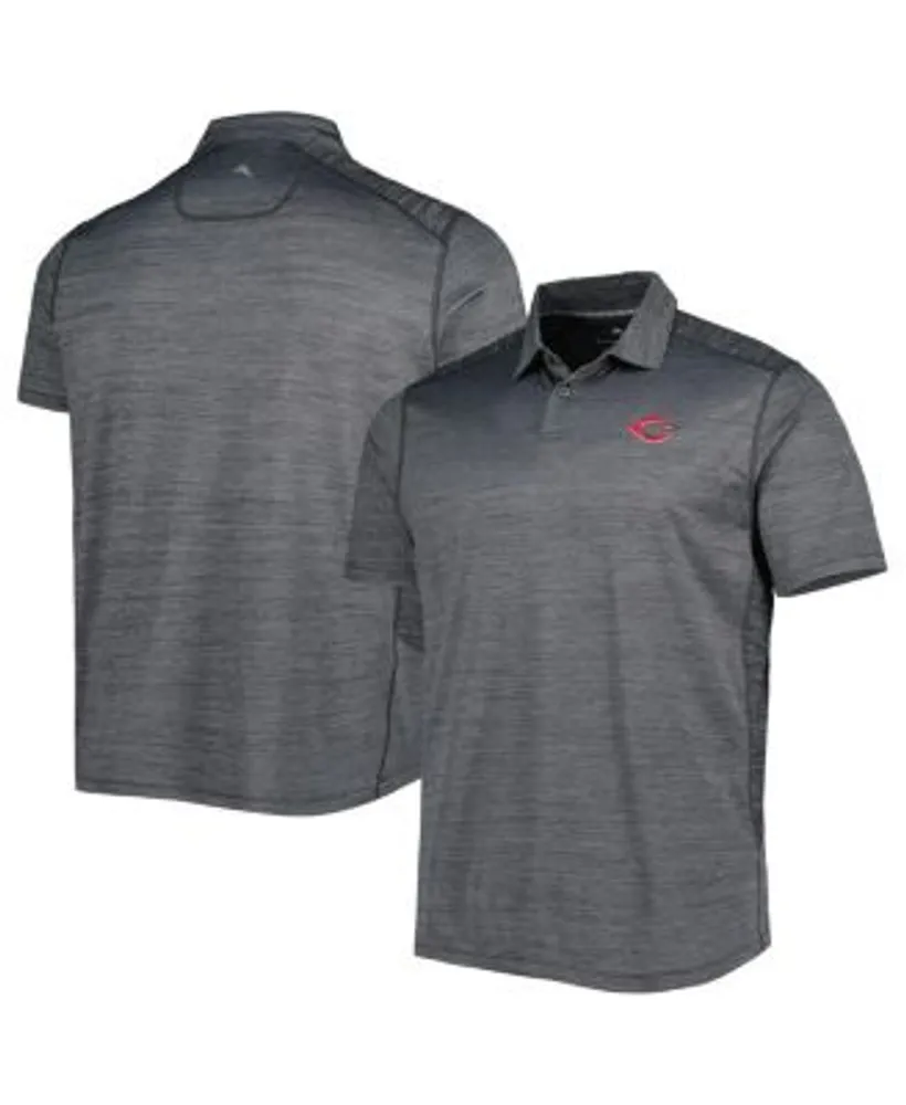 Tommy Bahama Men's Tommy Bahama Charcoal San Francisco Giants Palm Coast  Delray Fond IslandZone Allover Polo