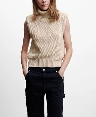 Women's Turtleneck Knitted Vest