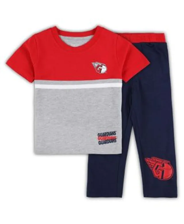 Outerstuff Infant Navy/Heather Gray Washington Nationals Ground Out Baller Raglan T-Shirt and Shorts Set