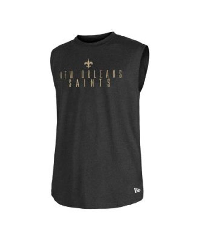 Men's New Era Black Orleans Saints Team Logo T-Shirt Size: Large