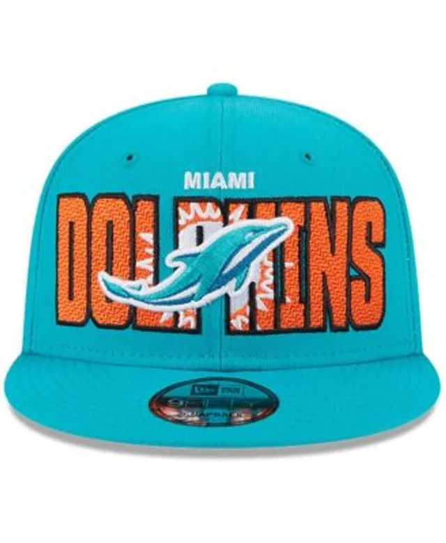 Miami Dolphins New Era 2023 NFL Draft 9FIFTY Snapback Adjustable Hat -  Stone/Aqua