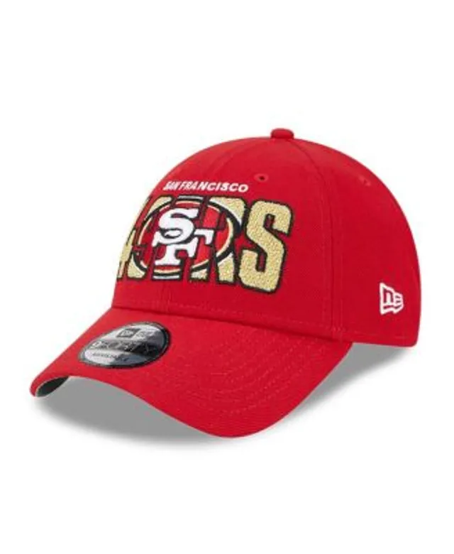 Men's New Era Stone/Scarlet San Francisco 49ers 2023 NFL Draft on Stage 59FIFTY Fitted Hat