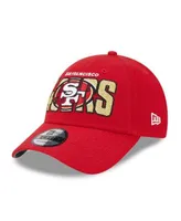 Men's New Era Stone/Scarlet San Francisco 49ers 2023 NFL Draft on Stage 59FIFTY Fitted Hat