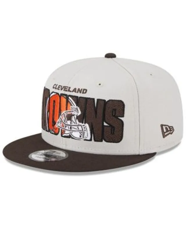 Men's New Era Brown Cleveland Browns 2023 NFL Draft 9FORTY Adjustable Hat