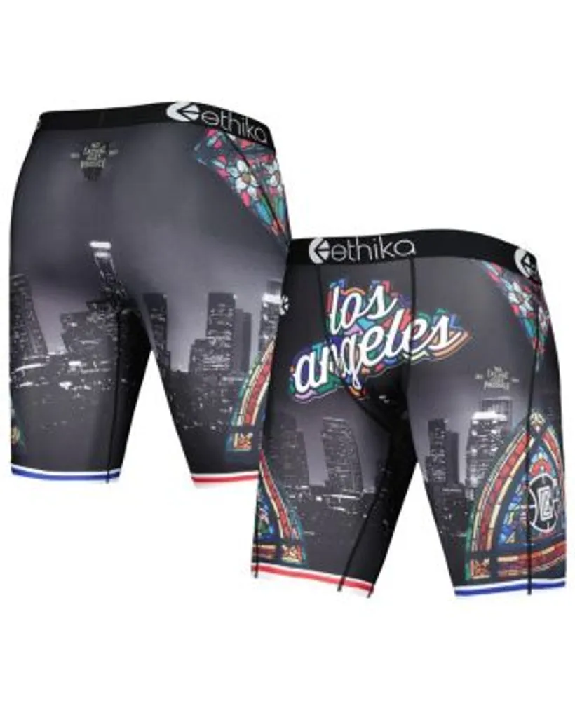 Ethika Youth Boys Black LA Clippers City Edition Boxer Briefs