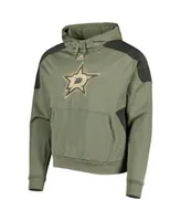 Men's Adidas Olive Dallas Stars Military Appreciation Primegreen Pullover Hoodie Size: Medium