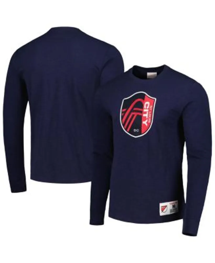 St. Louis City SC Mitchell & Ness Color-Block T-Shirt - Navy