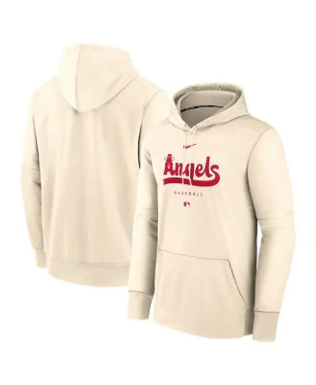 Men's Nike Red Los Angeles Angels City Connect Short Sleeve Pullover Hoodie Size: Medium