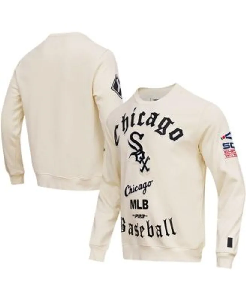 Pro Standard Men's Cream Chicago White Sox Cooperstown Collection Retro Old  English Pullover Sweatshirt