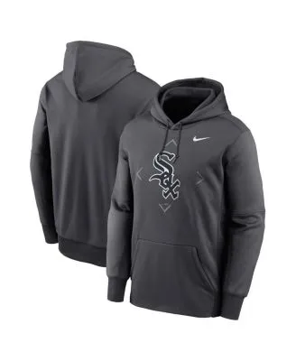 Men's Nike Gray Chicago Cubs Logo Therma Performance Pullover Hoodie