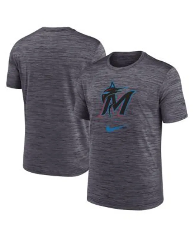 Nike / Men's Miami Marlins Blue Legend Velocity T-Shirt