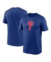 Men's Nike Red Philadelphia Phillies Wordmark Velocity Performance T-Shirt