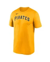 Nike Men's Gold Pittsburgh Pirates Wordmark Legend Performance Big and Tall  T-shirt