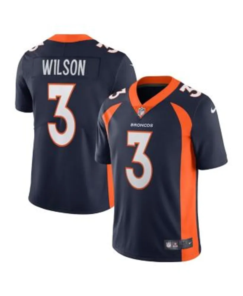 Russell Wilson Denver Broncos Nike Elite Jersey Orange Mens Large