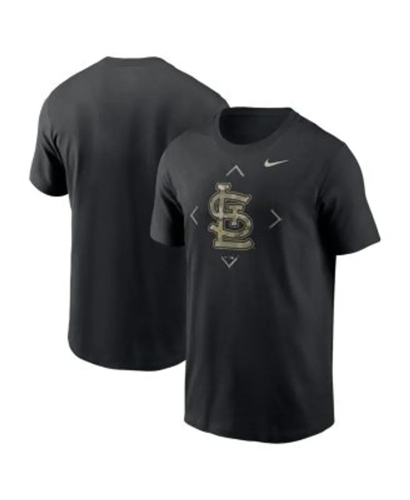 Nike Men's Black St. Louis Cardinals Camo Logo T-shirt