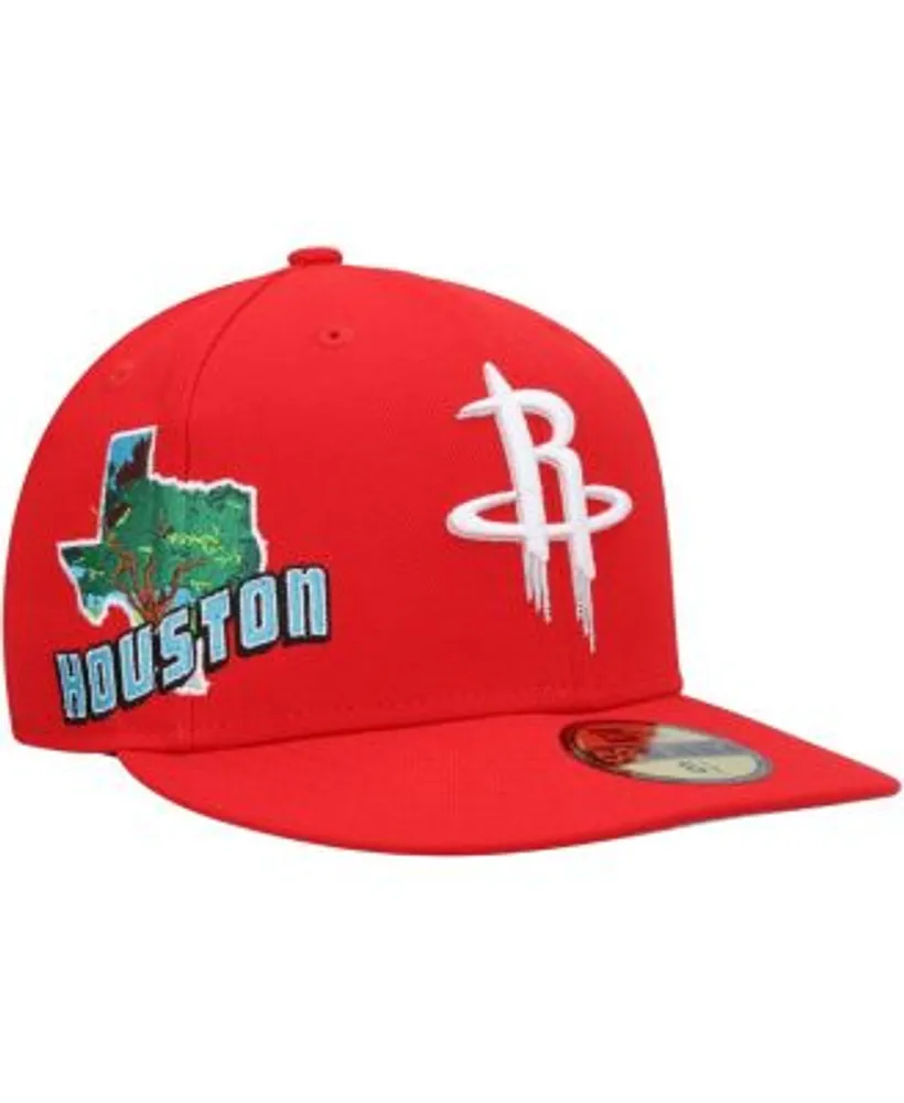 New Era Men's Red Houston Rockets Stateview 59FIFTY Fitted Hat