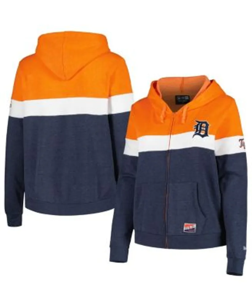 New Era Women's Navy Detroit Tigers Plus Color-Block Full-Zip