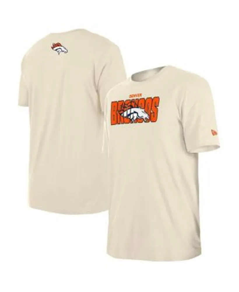 New Era Cream Denver Broncos Sideline Chrome T-Shirt