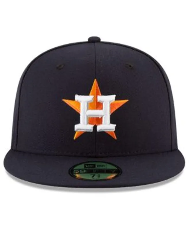 Men's Fanatics Branded Black/White Houston Astros Smoke Dye Fitted Hat