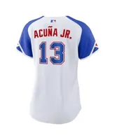 Ronald Acuna Jr. Men's Atlanta Braves Jersey - Black/White Replica