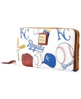 Women's Dooney & Bourke Kansas City Royals Game Day Large Zip-Around Wristlet White