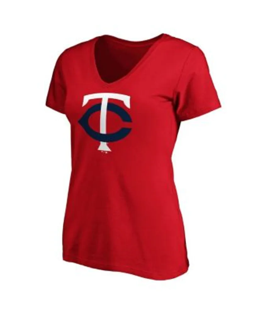 Fanatics Branded Women's Red Washington Nationals Official Logo Long Sleeve V-Neck T-Shirt - Red