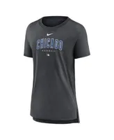 Men's Chicago Cubs Nike Heathered Charcoal Authentic Collection