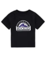 Toddler Black Colorado Rockies Primary Team Logo T-Shirt Size: 2T