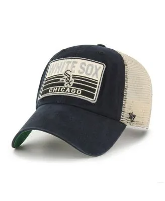 47 Brand Men's Navy, Tan Boston Red Sox Four Stroke Clean Up Trucker  Snapback Hat