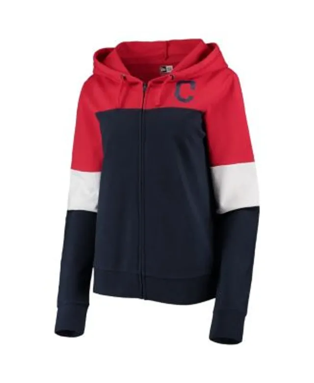 New Era Women's New Era Navy Milwaukee Brewers Colorblock Full-Zip Hoodie