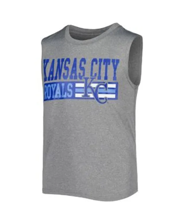 Kansas City Royals Youth Tie-Dye Throwback T-Shirt - Royal/Black