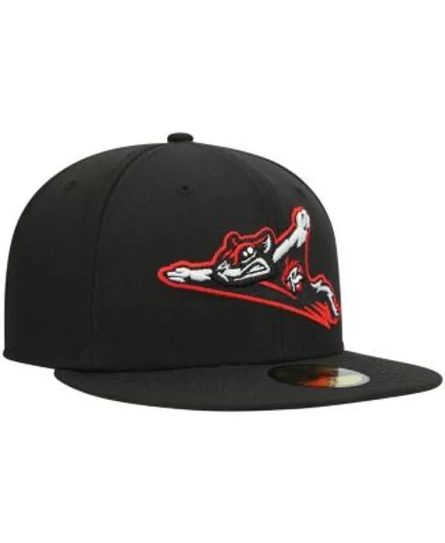 Men's New Era White Richmond Flying Squirrels Authentic Collection Alternate Logo 59FIFTY Fitted Hat