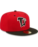 Men's New Era Red Lansing Lugnuts Authentic Collection Team Home 59FIFTY Fitted Hat