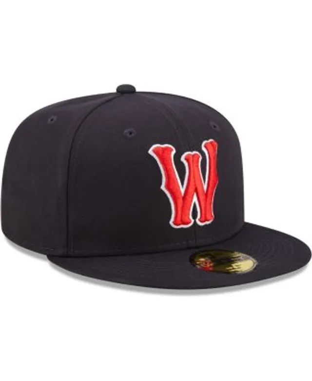 Men's New Era Navy Worcester Red Sox Authentic Collection 59FIFTY Fitted Hat