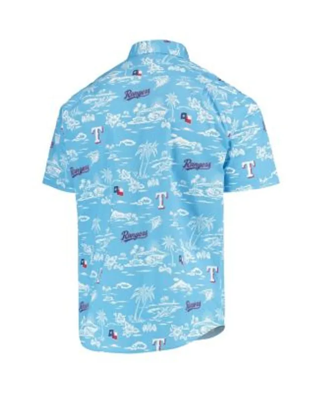 Tommy Bahama Men's Cream Texas Rangers Baseball Camp Button-Up