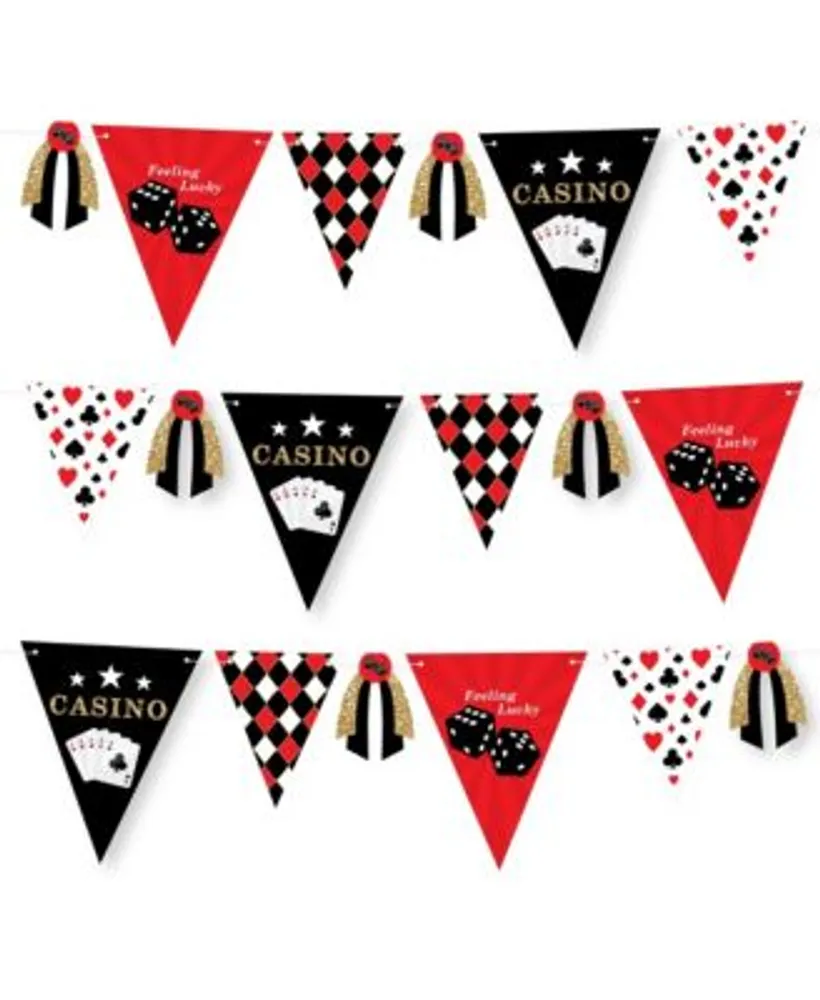 Big Dot of Happiness Las Vegas - Casino Party DIY Decorations - Clothespin  Garland Banner - 44 Pieces