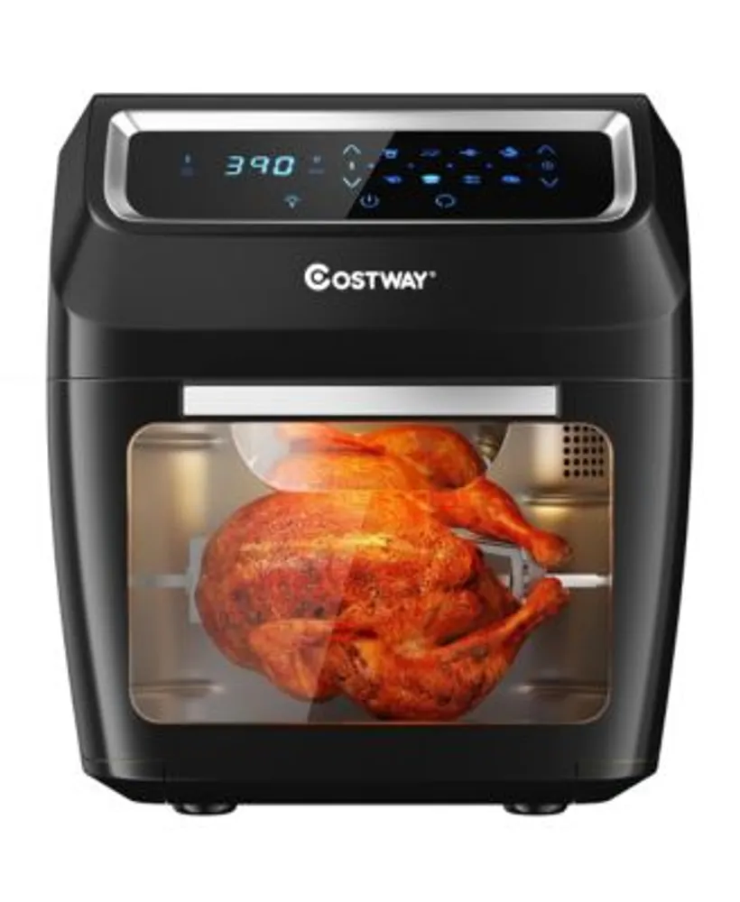 Costway 19 qt Multi-functional Air Fryer Oven Dehydrator Rotisserie - Red