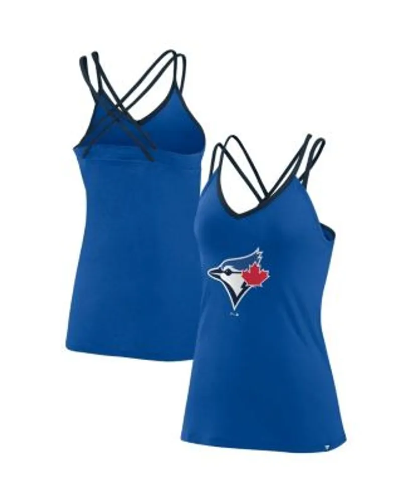 Fanatics Women's Branded Royal Toronto Blue Jays Barrel It Up Cross Back  V-Neck Tank Top