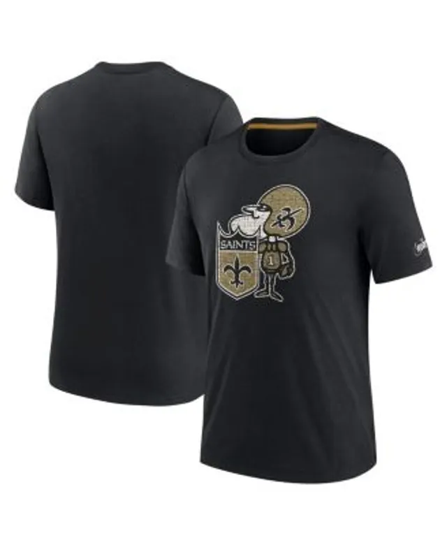 Nike Women's New Orleans Saints Rewind Team Stacked White T-Shirt