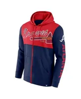 Atlanta Braves Infant Fleece Full-Zip Hoodie - Navy