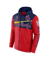 St. Louis Cardinals Youth Team Color Wordmark Full-Zip Hoodie - Red