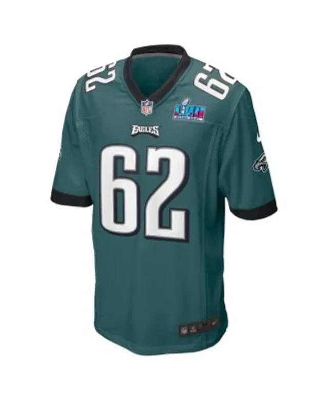 Jason Kelce 62 Philadelphia Eagles Super Bowl Black Green Jersey Sz: S-3XL