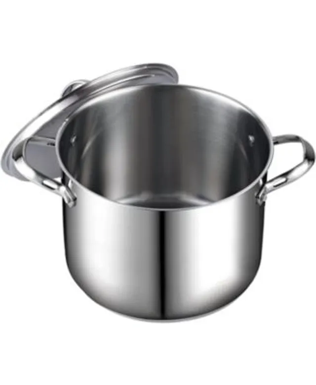 Cook N Home Professional Stainless-Steel Stockpot with Glass Lid 24-Qt -  Macy's