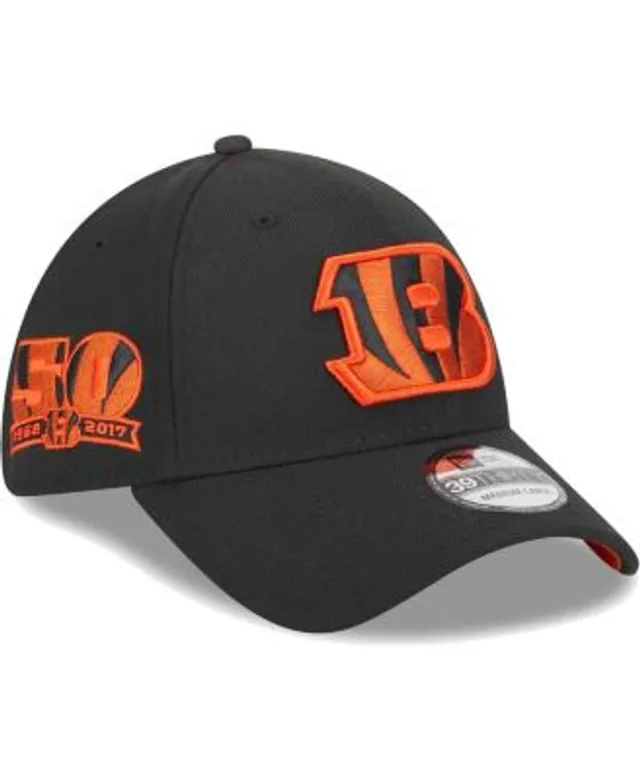 Cincinnati Bengals New Era The League Two-Tone 9FORTY Adjustable Hat - Black /Orange