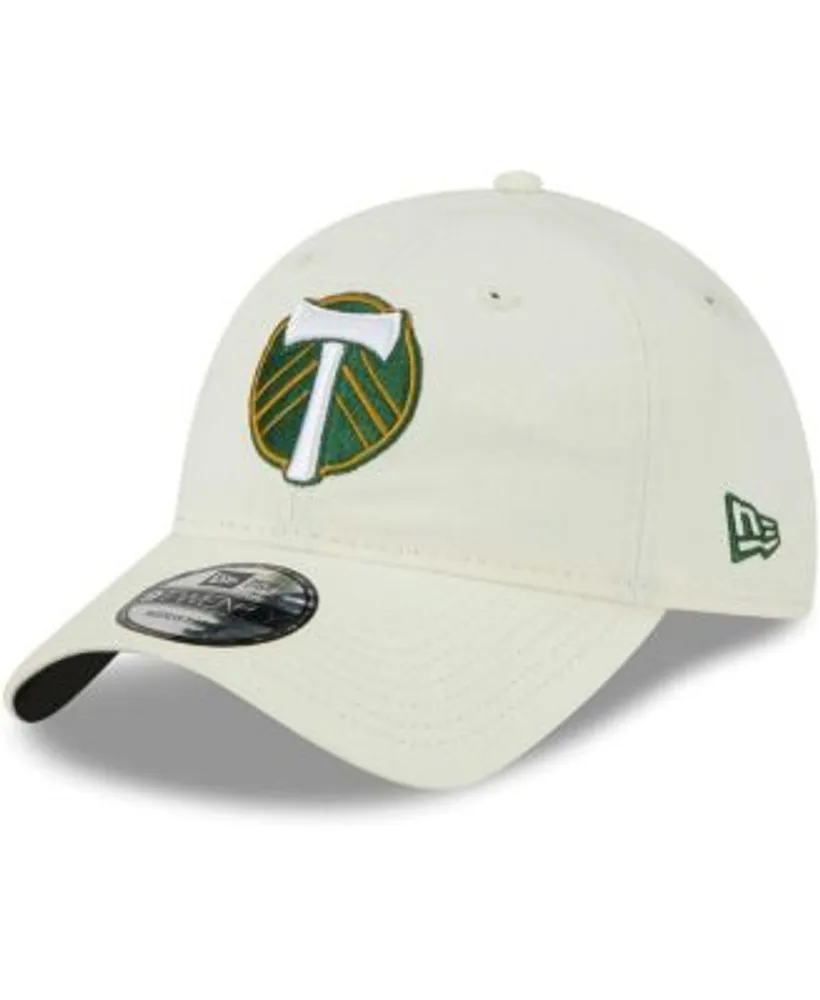 Portland Timbers New Era Team Stripes 9FORTY Trucker Snapback Hat -  White/Green