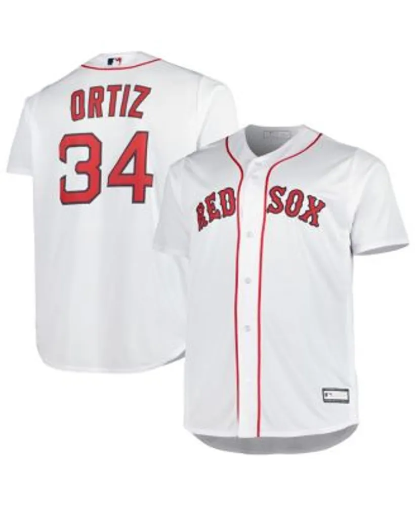 Profile Men's David Ortiz White Boston Red Sox Big and Tall Replica Player  Jersey