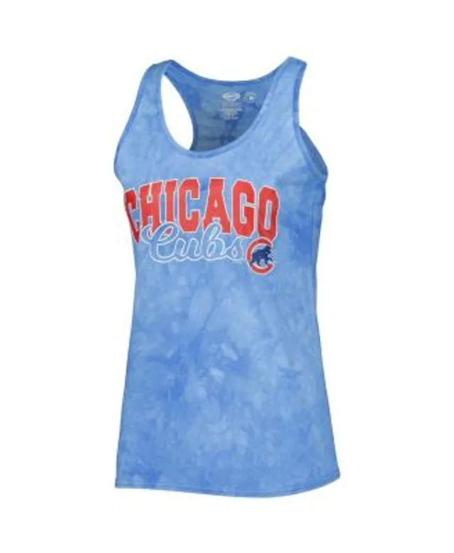 Chicago Cubs Womens White Tie Front Tank Top