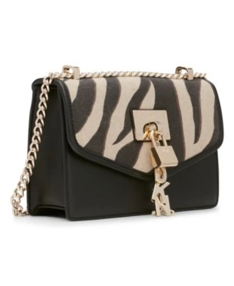 DKNY Elissa Large Leather Shoulder Flap - Macy's